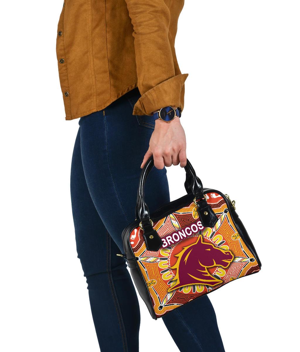 Brisbane Shoulder Handbag Broncos Indigenous Warm Vibes - Vibe Hoodie