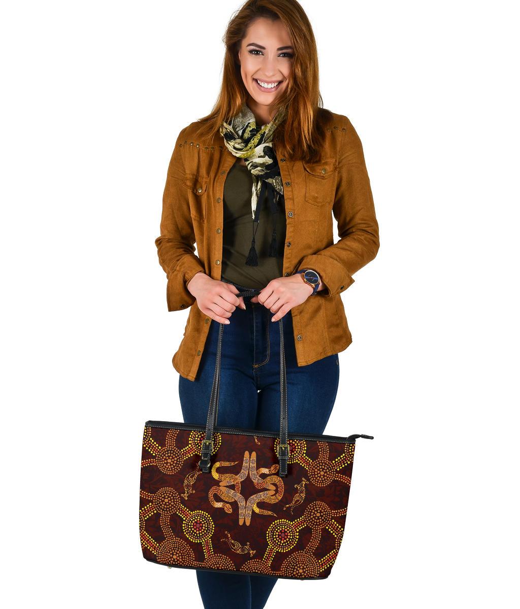 aboriginal-large-leather-tote-bag-boomerang-snake-and-kangaroo