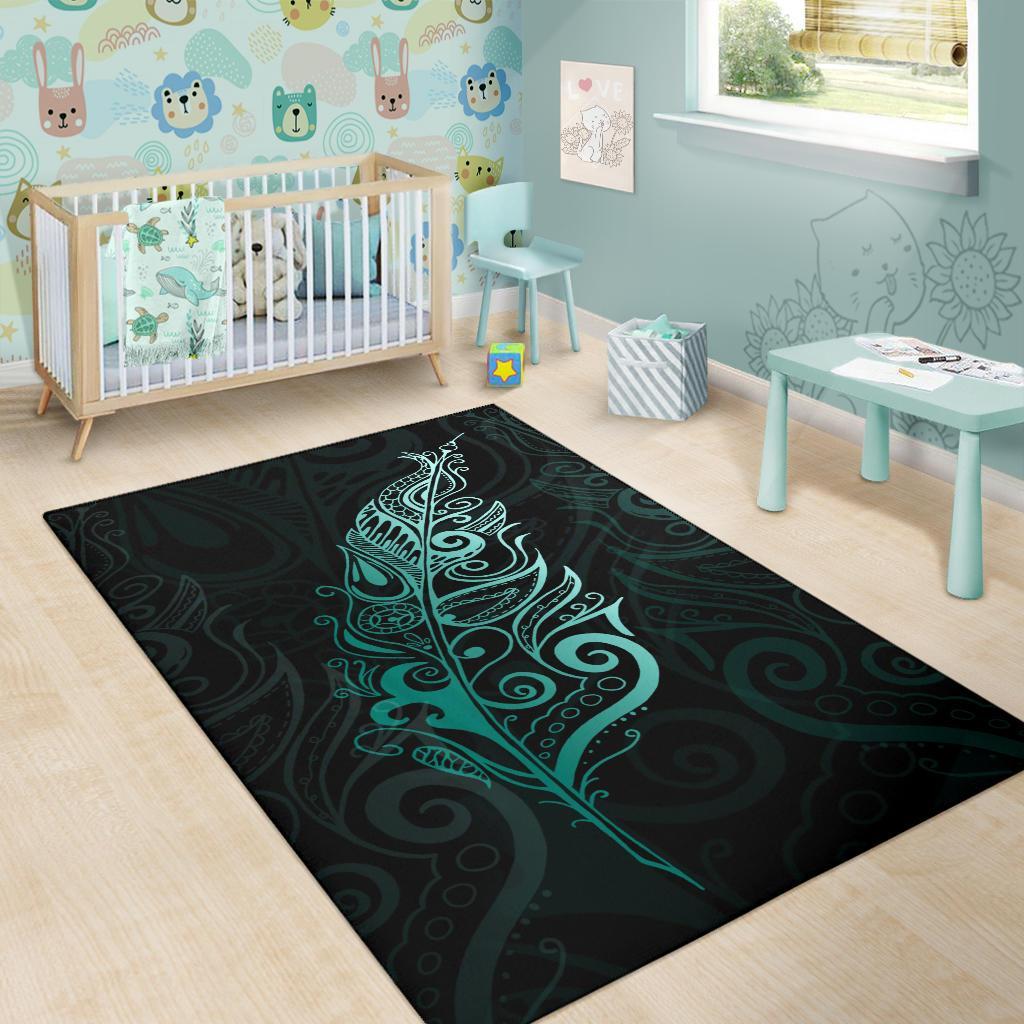 light-silver-fern-area-rug-turquoise