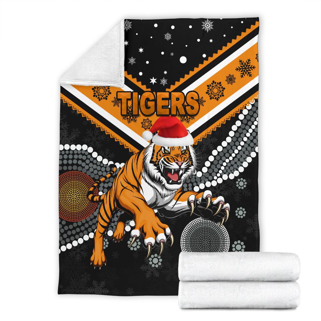 wests-christmas-premium-blanket-tigers-indigenous