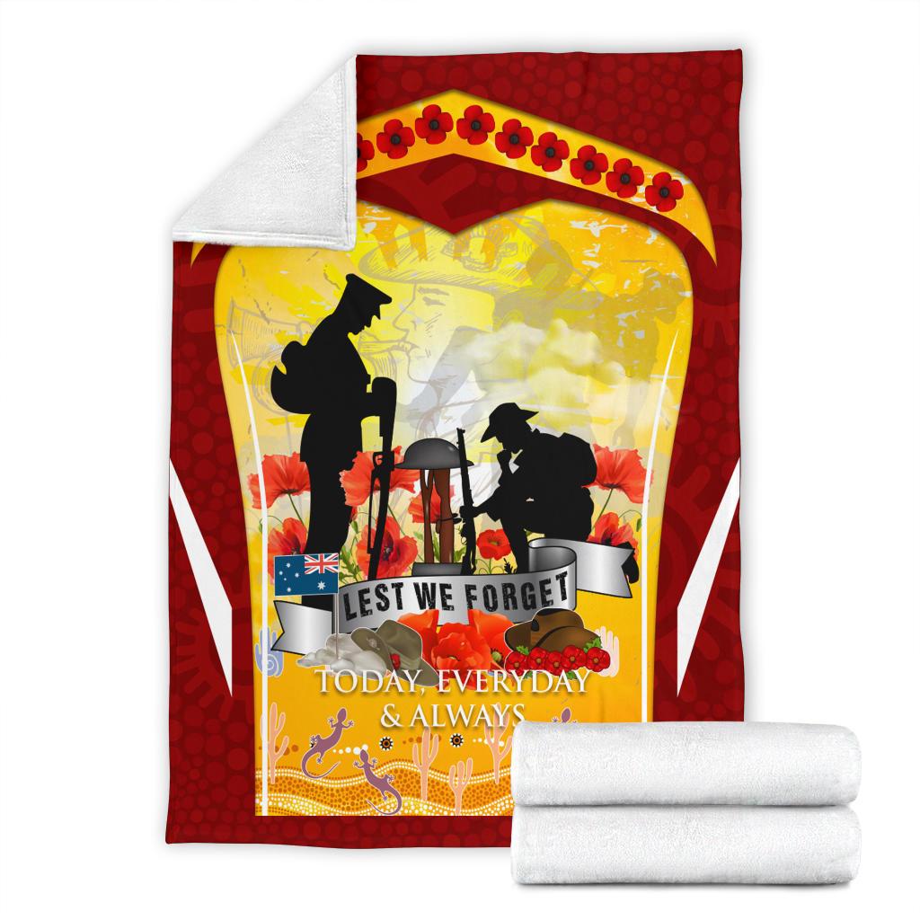 anzac-premium-blanket-lest-we-forget-aboriginal-version