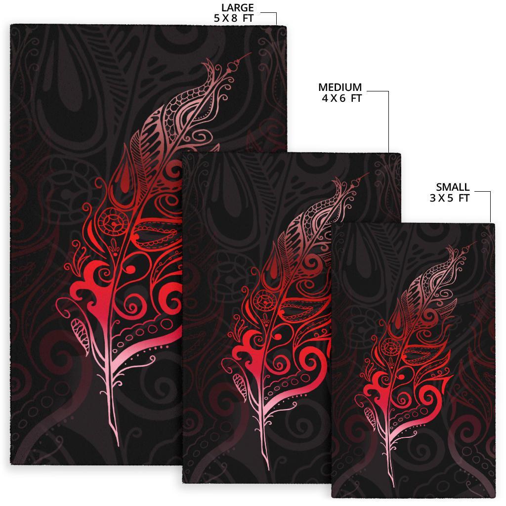 light-silver-fern-area-rug-red