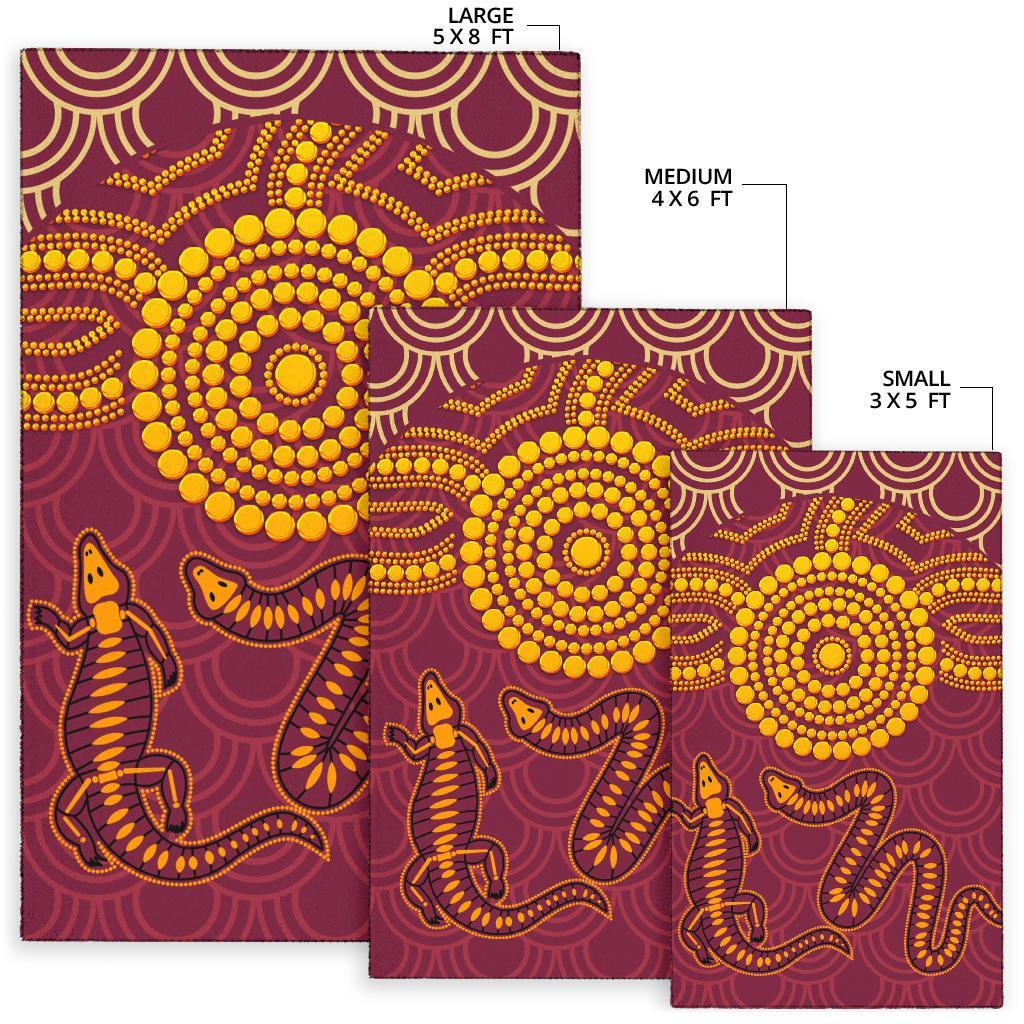 aboriginal-area-rug-aboriginal-snake-and-alligator