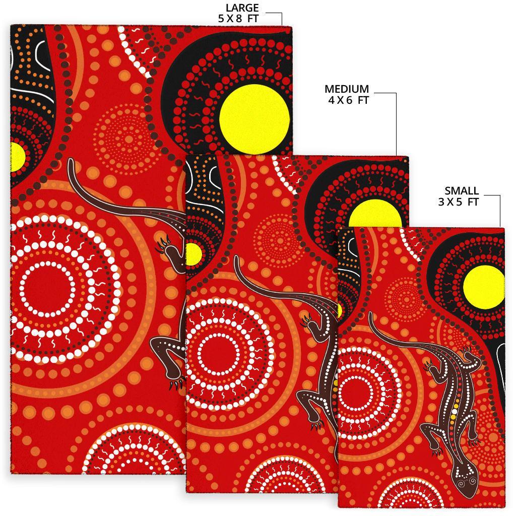 aboriginal-area-rug-australia-lizard-dot-painting-art