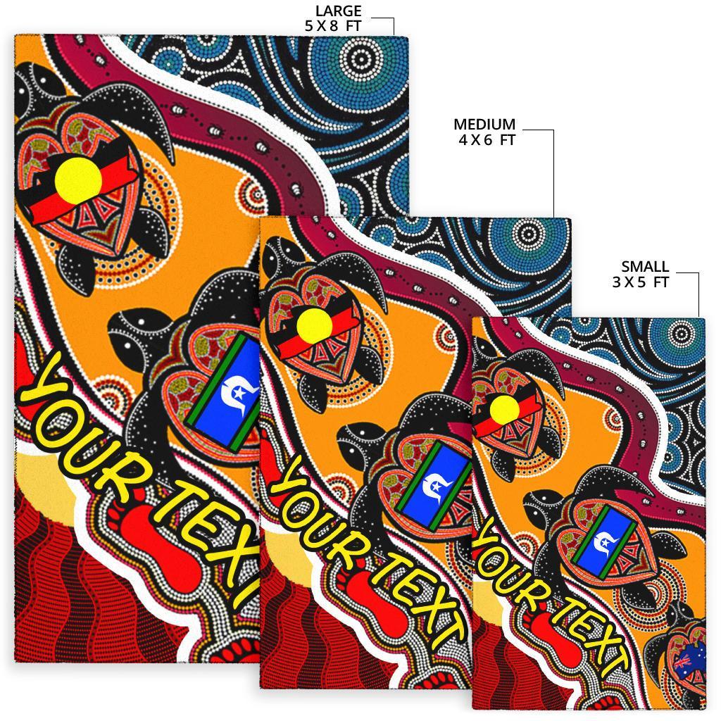 custom-area-rug-australia-aboriginal-dots-with-turtle-and-naidoc-flags