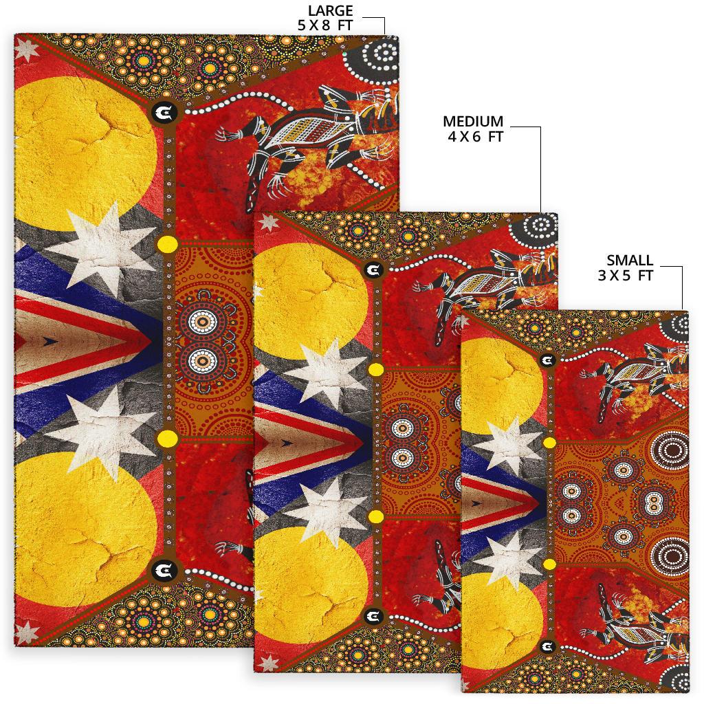 area-rug-aboriginal-dot-painting-flags-crocodile