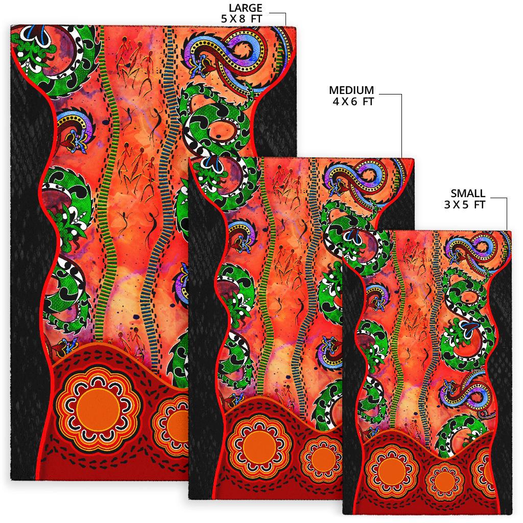 aboriginal-area-rug-aussie-indigenous-patterns-orange