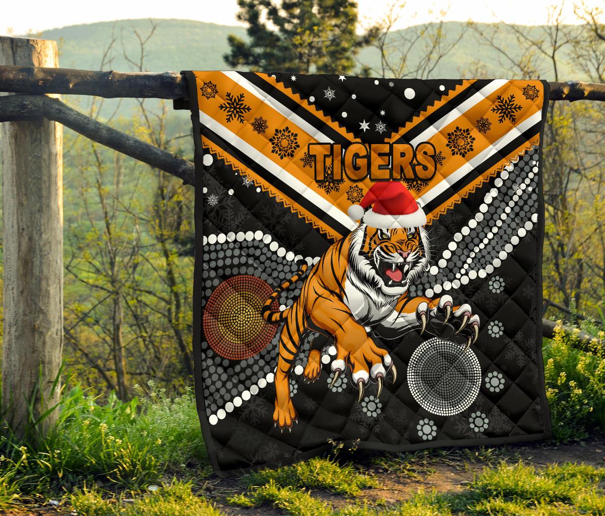 wests-christmas-premium-quilt-tigers-indigenous