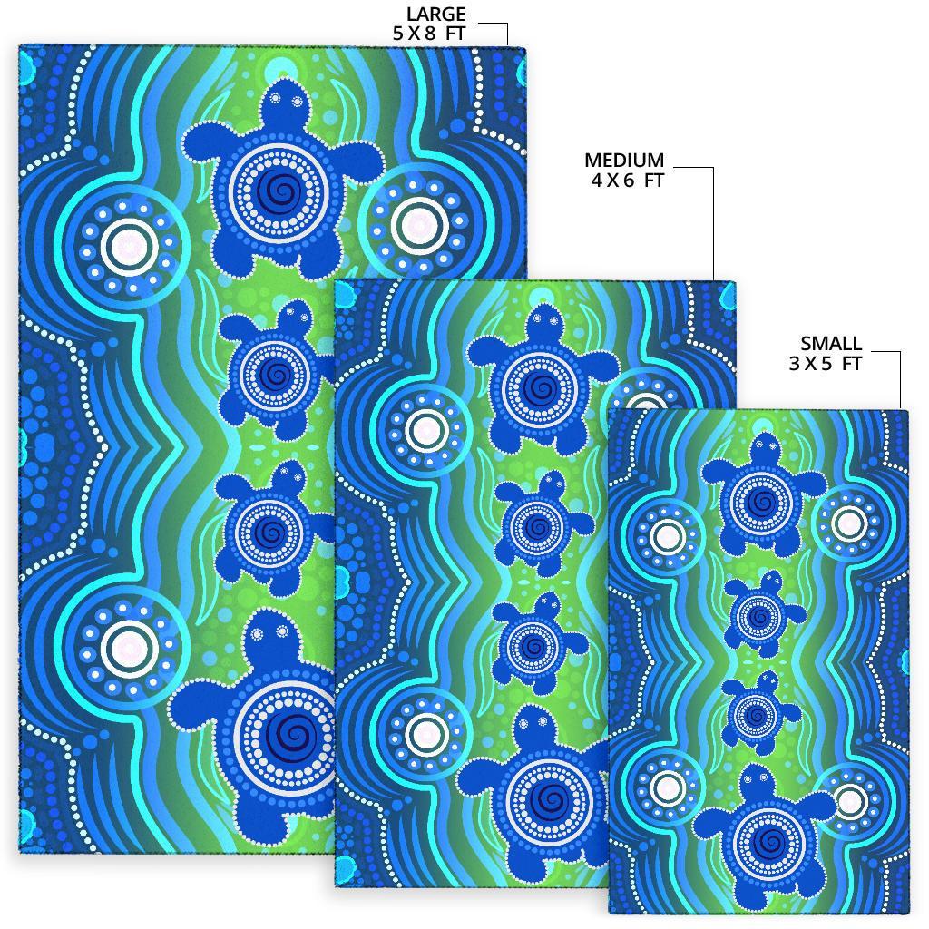 1staustrali-aboriginal-area-rug-aboriginal-turtle-family