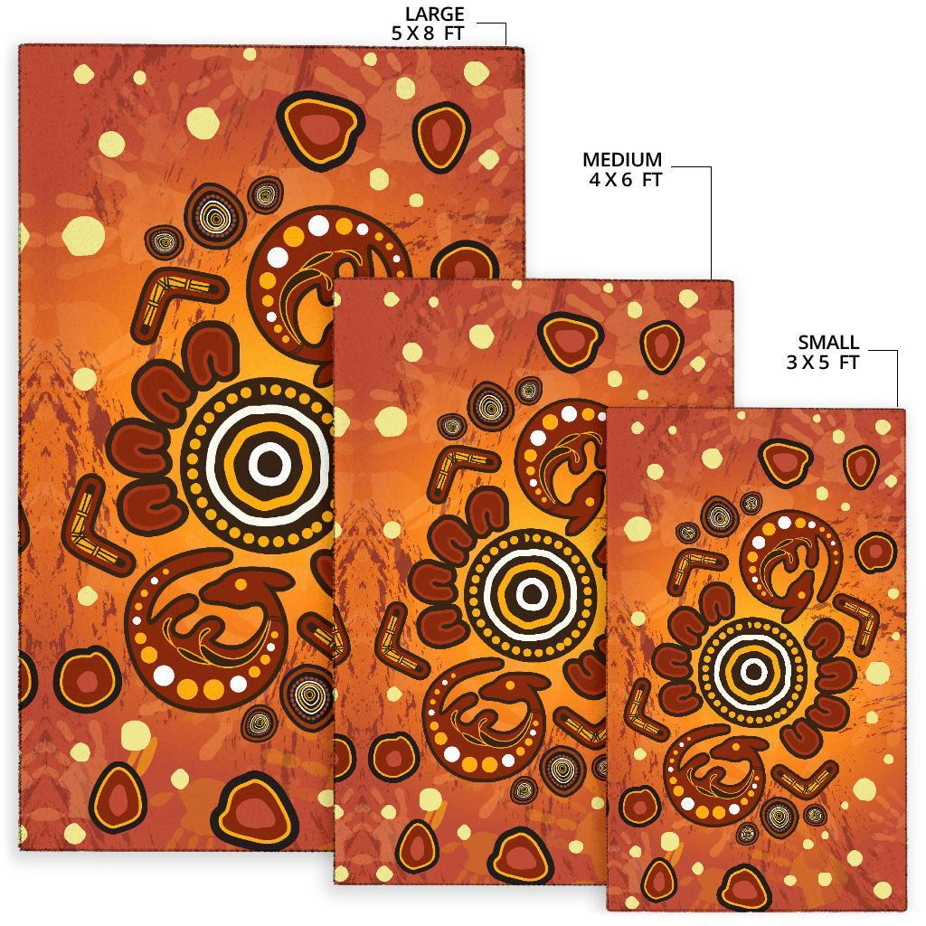 aboriginal-area-rug-baby-kangaroo-and-dot-painting-patterns