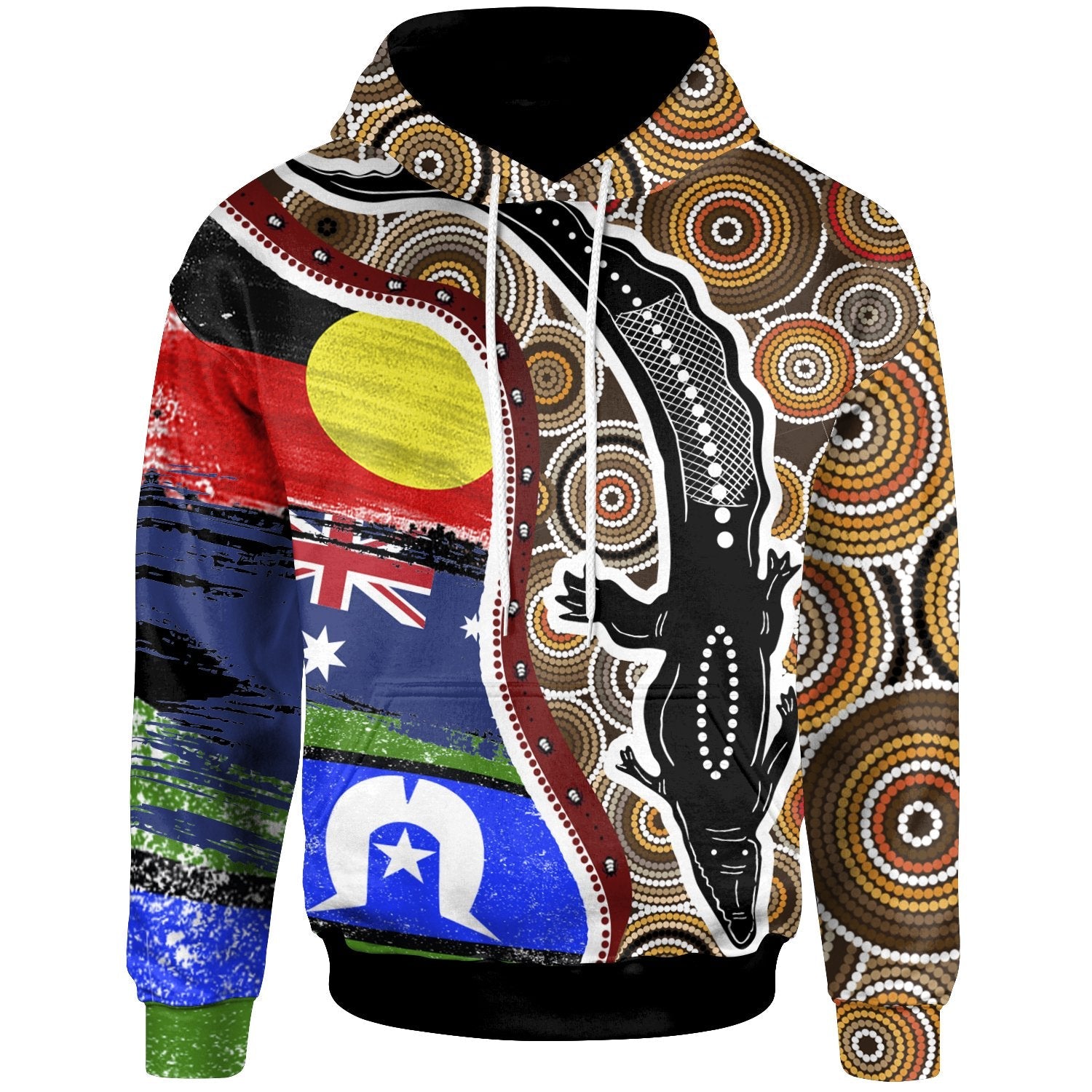 hoodie-australian-aboriginal-crocodile-with-naidoc-flags