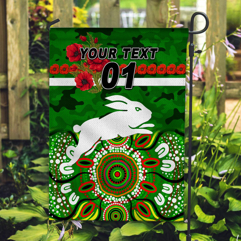 custom-personalised-south-sydney-rabbitohs-anzac-2022-flag-indigenous-vibes-green