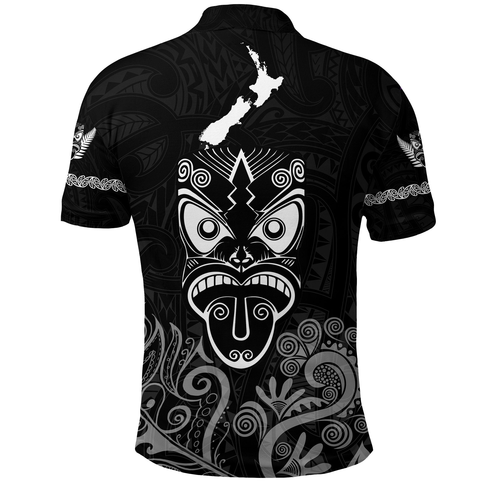 maori-aotearoa-rugby-haka-polo-shirt-new-zealand-silver-fern-black