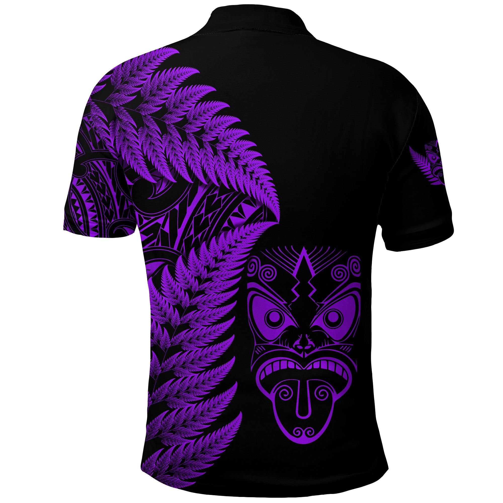 new-zealand-haka-rugby-maori-polo-shirt-silver-fern-vibes-purple