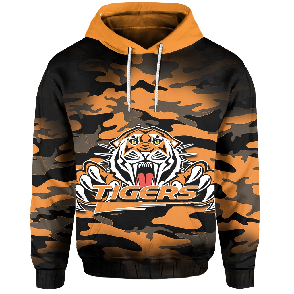 Wests Tigers Hoodie Anzac Day Army Patterns