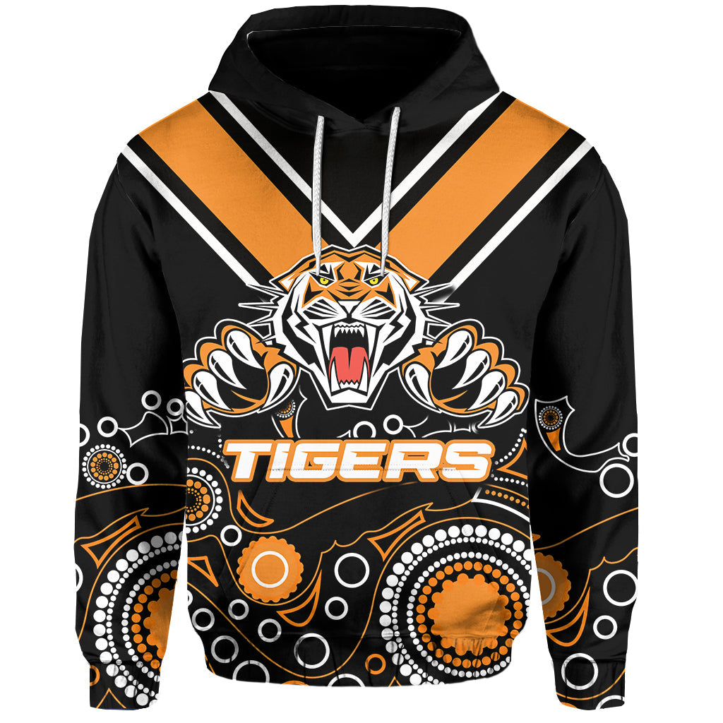 Wests Tigers Hoodie Aboriginal Symbol LT6