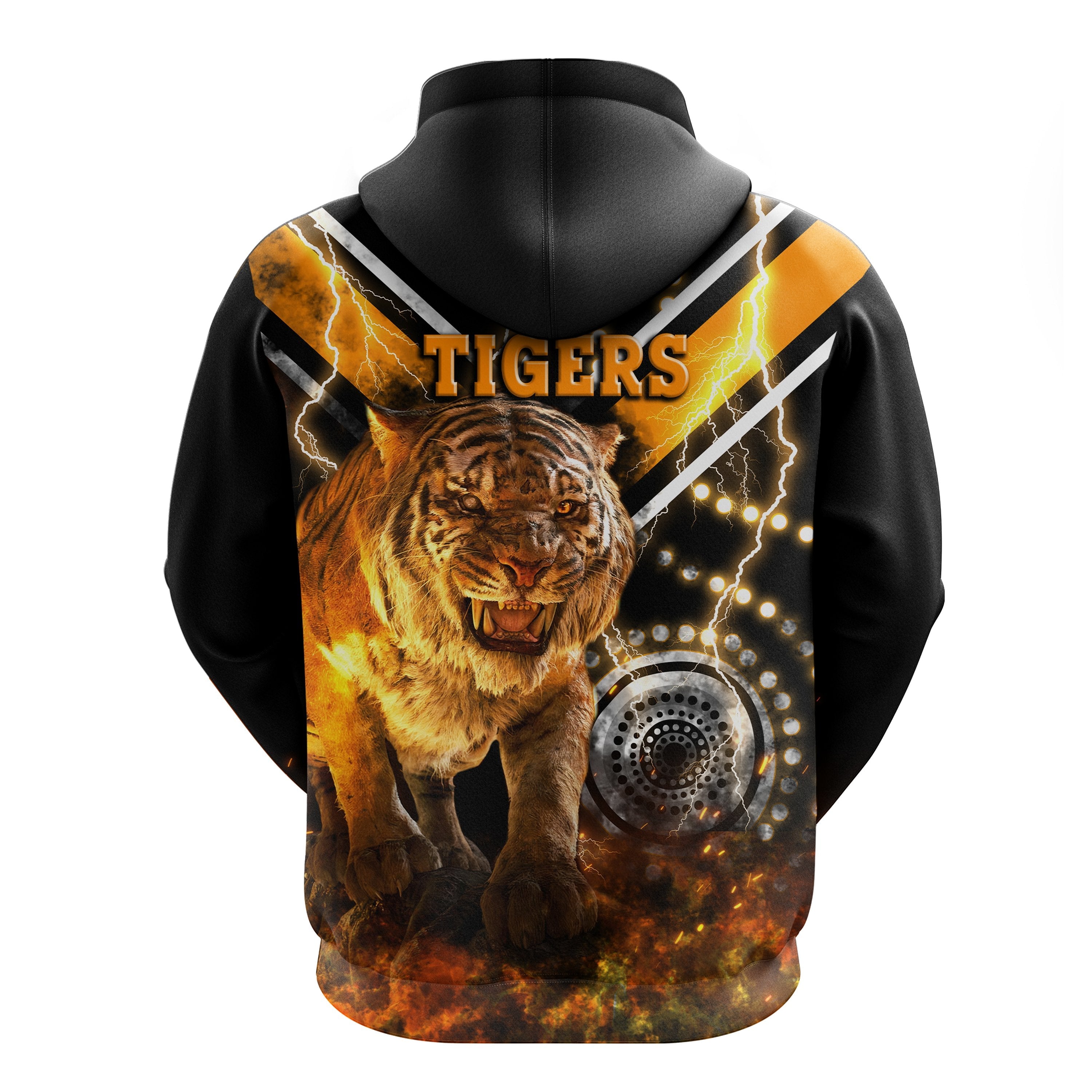 Wests Tigers Hoodie Version Aboriginal Tiger 3D LT16