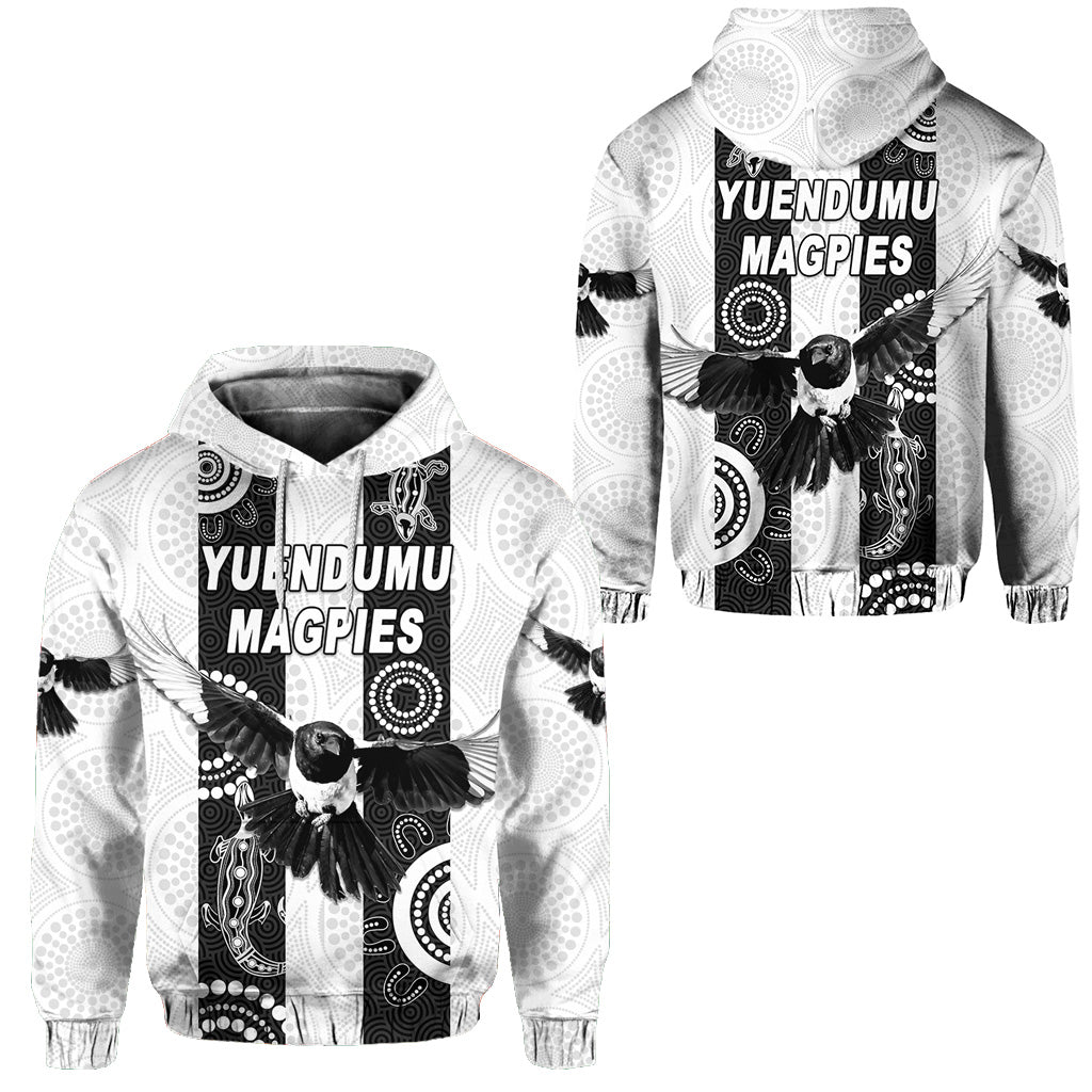 Yuendumu Magpies Football Club Hoodie Indigenous Version LT8