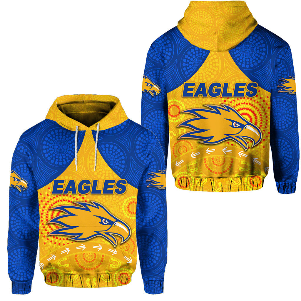 West Coast Eagles Hoodie Indigenous Version - Gold LT8