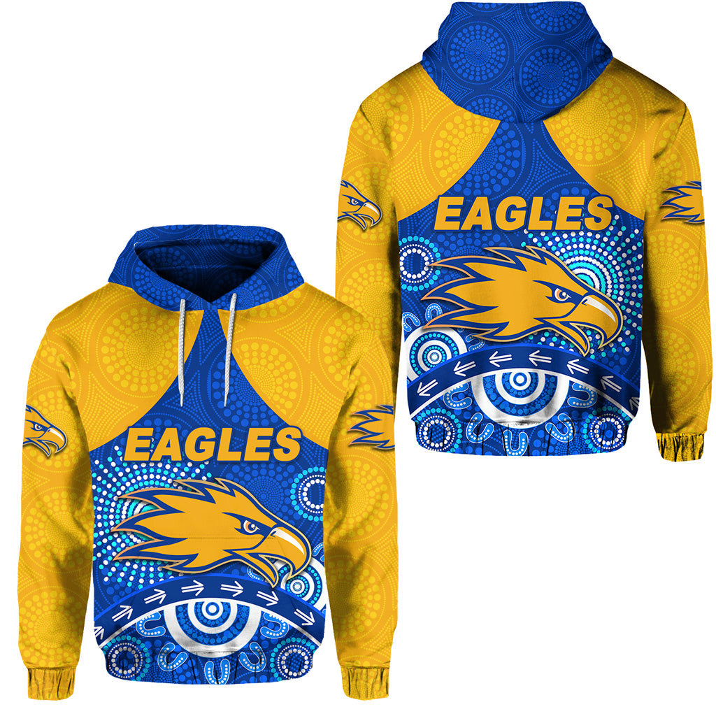 West Coast Eagles Hoodie Indigenous Version - Blue LT8