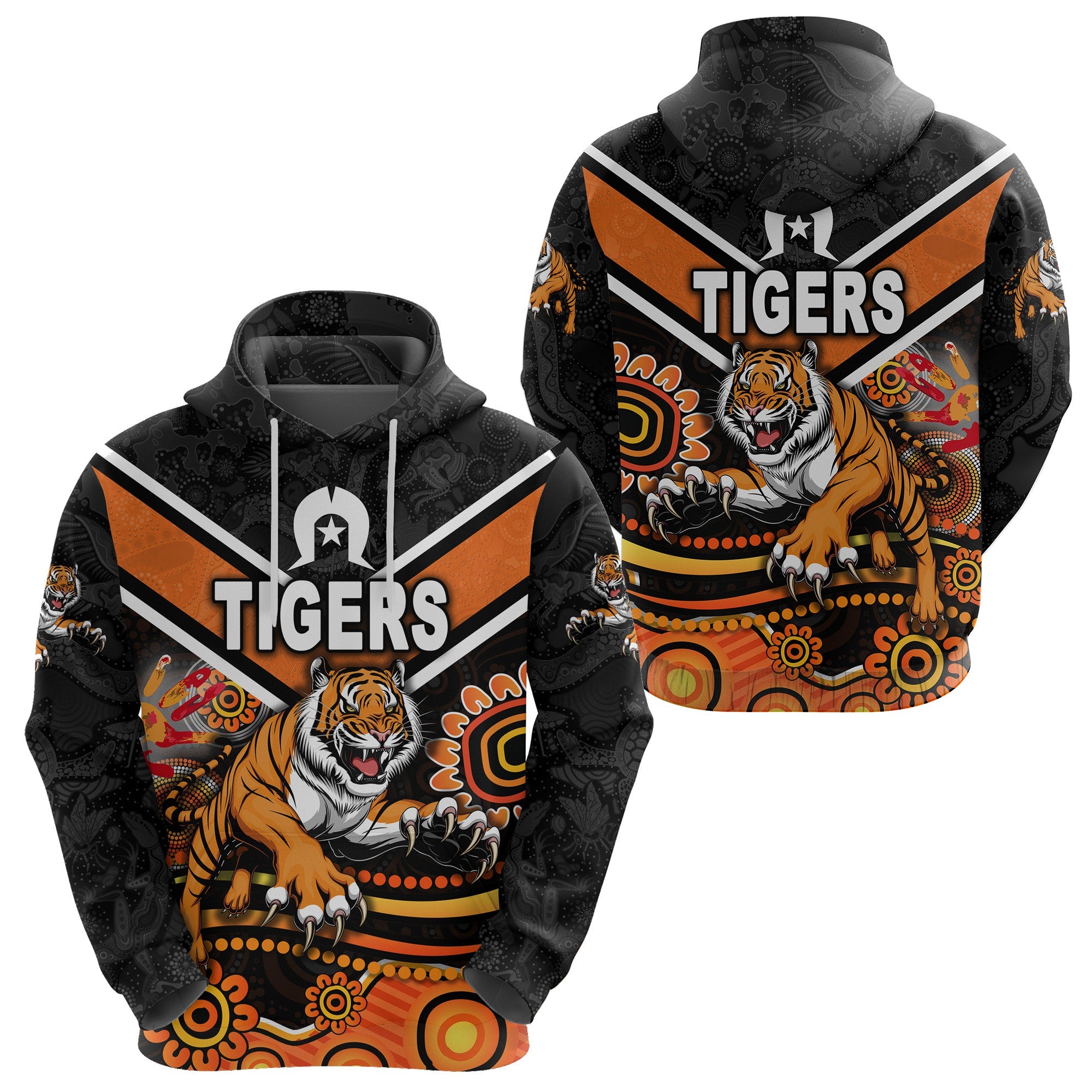 Wests Tigers Hoodie 2021 Naidoc LT8