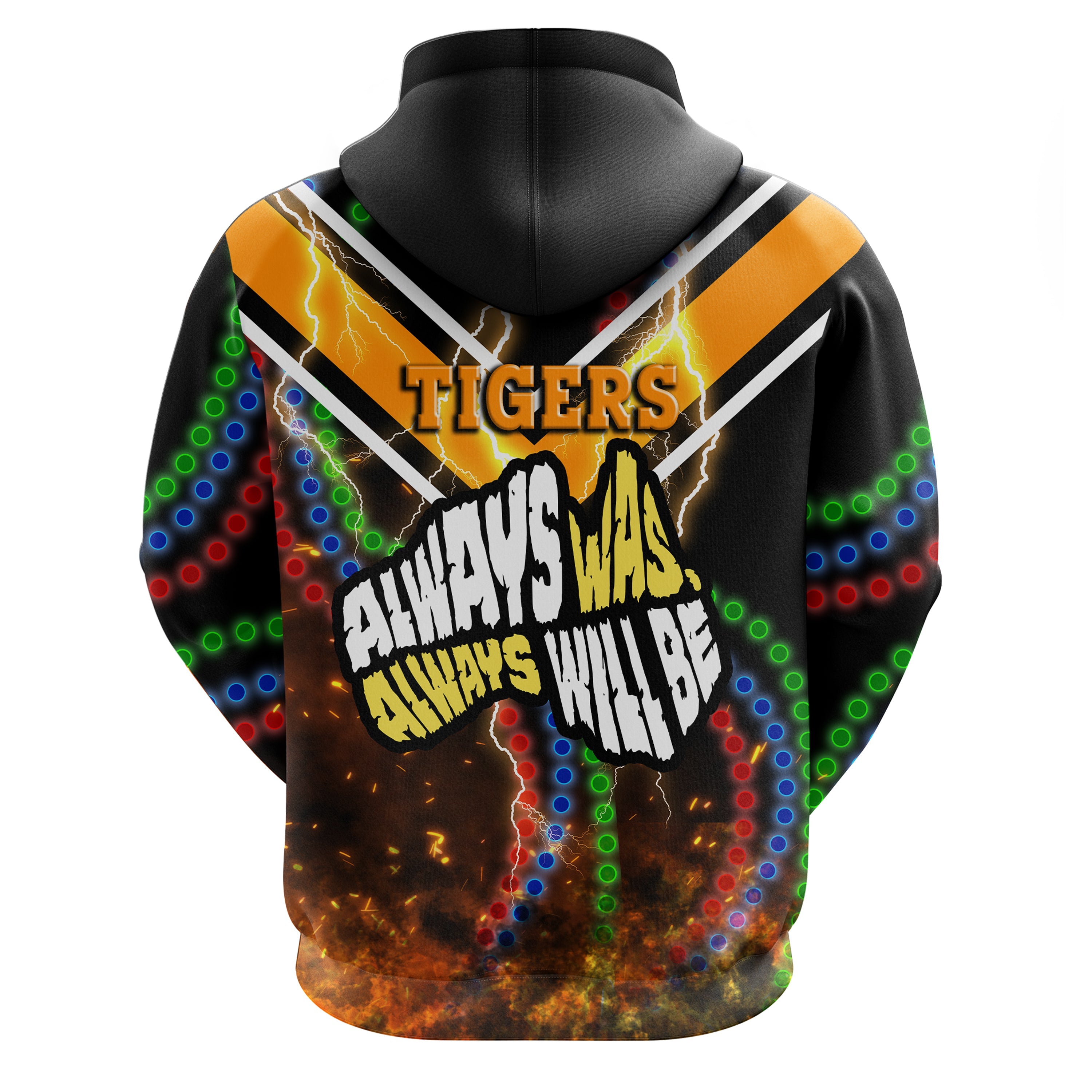 Wests Tigers Naidoc Week Hoodie Version Aboriginal Tiger 3D LT16