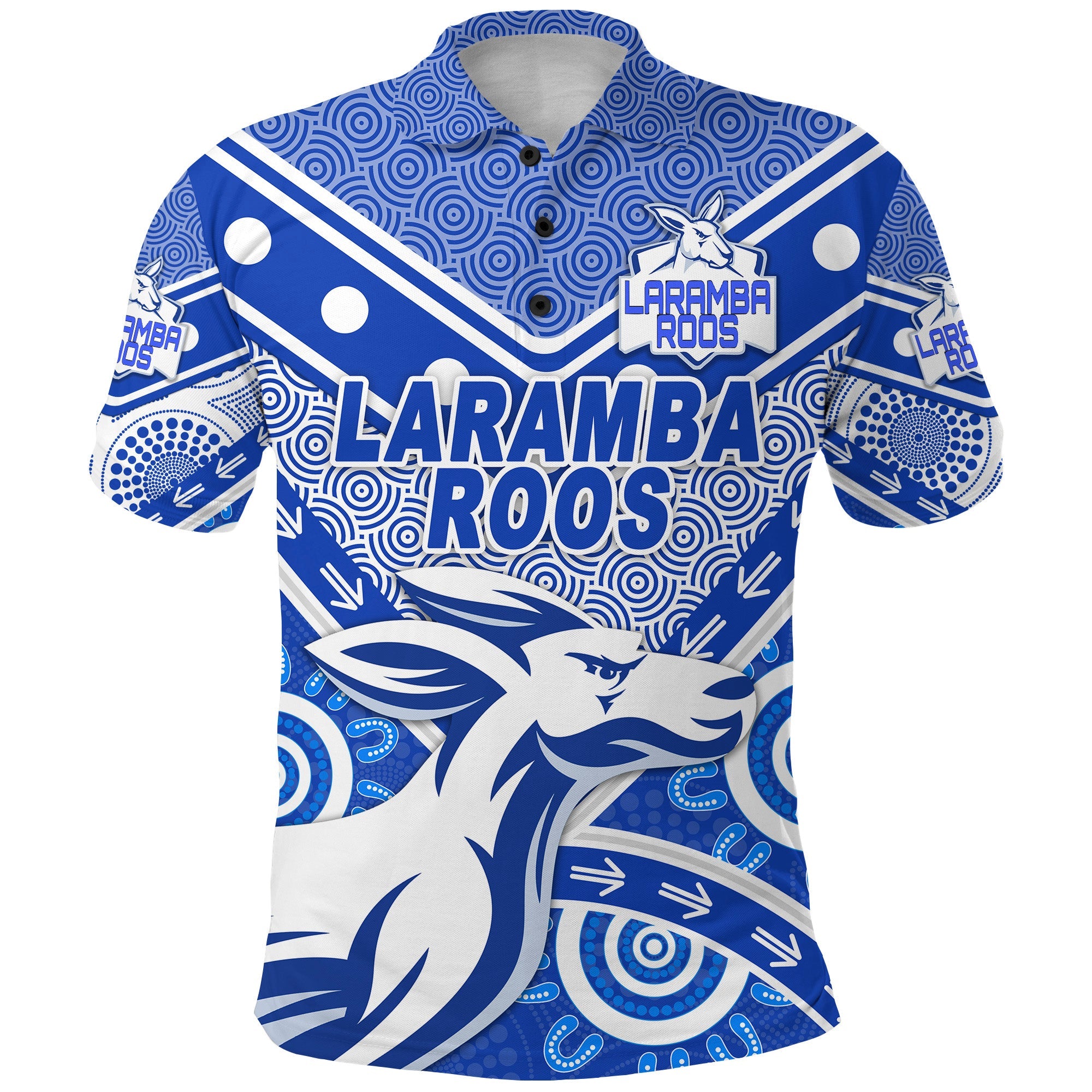 laramba-roos-football-club-polo-shirt-kangaroos-indigenous-style