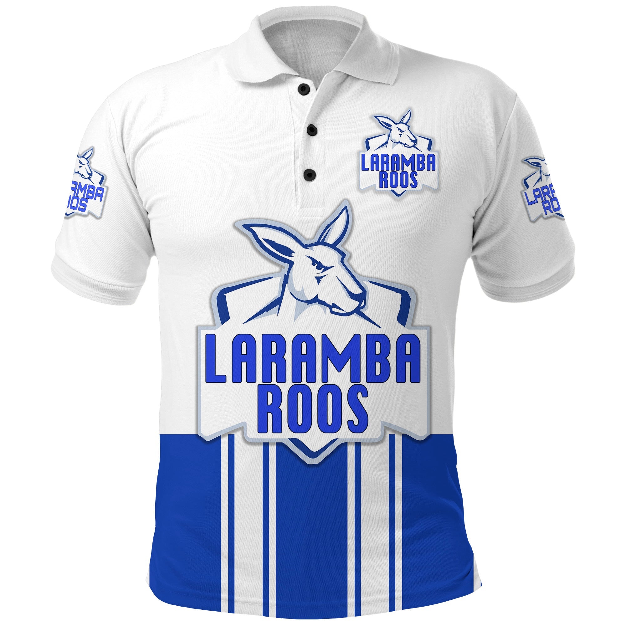 custom-personalised-laramba-roos-football-club-polo-shirt-kangaroos-original-white-custom-text-and-number