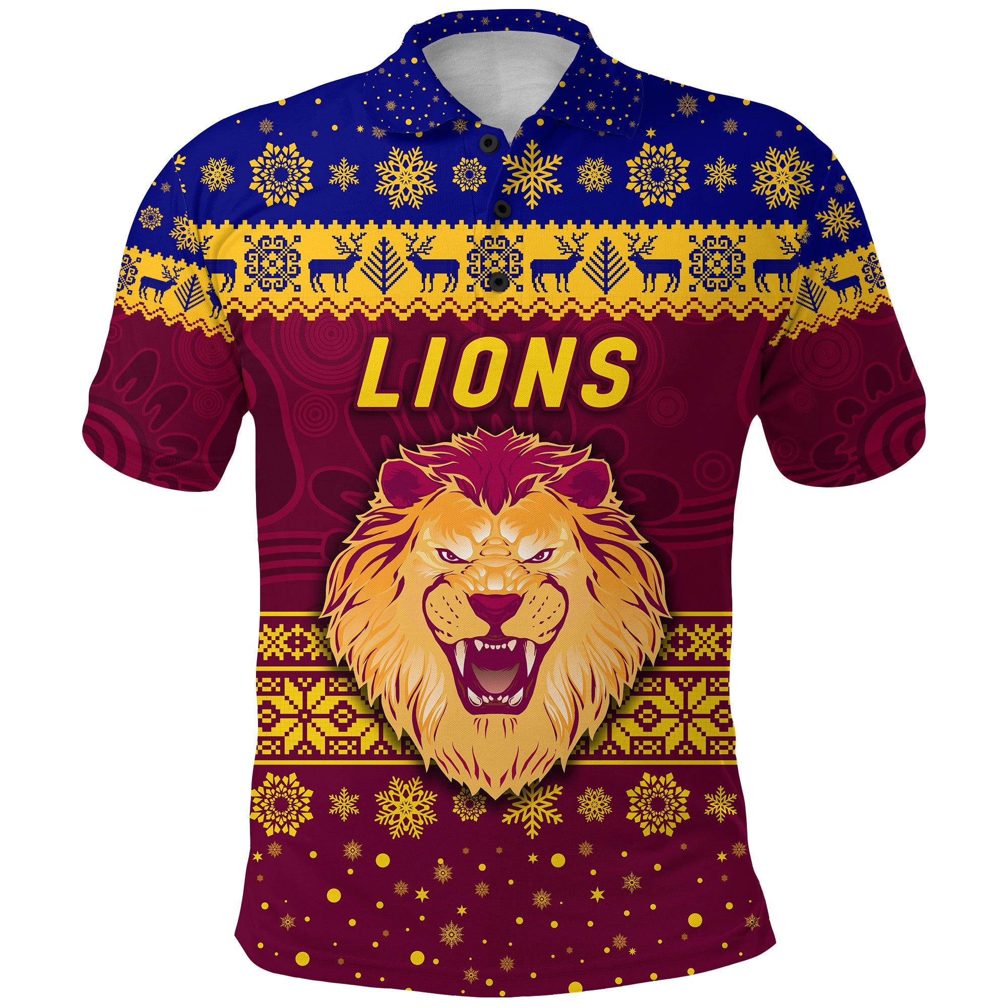 brisbane-lions-polo-shirt-christmas-simple-style