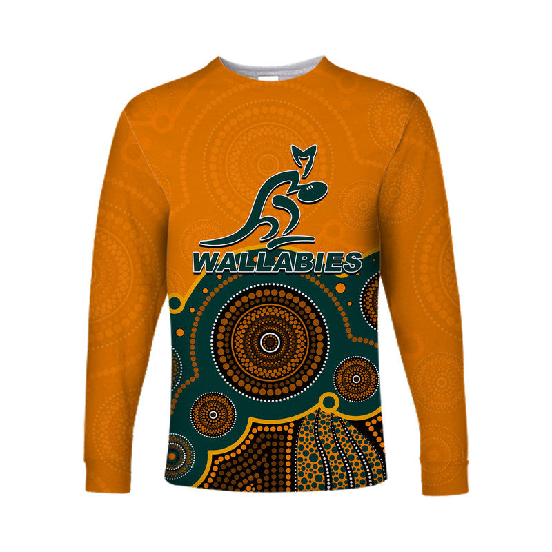 custom-personalised-and-number-australia-rugby-wallabies-long-sleeve-shirts-aboriginal