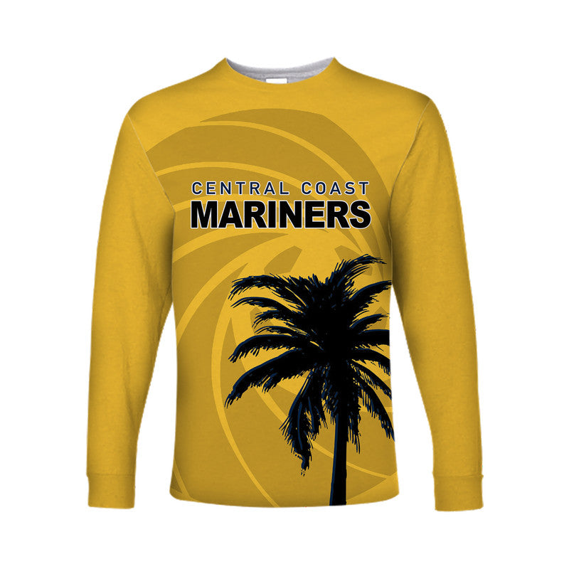 custom-personalised-and-number-mariners-football-long-sleeve-shirts-yellow-simple-style