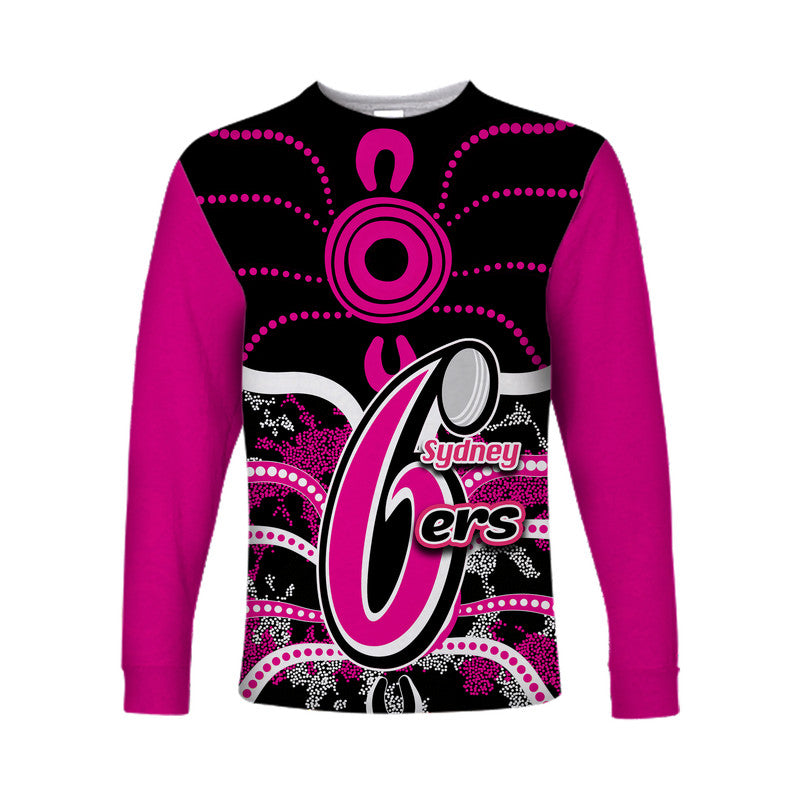 custom-personalised-and-number-sydney-sixers-long-sleeve-shirts-cricket-dot-aboriginal