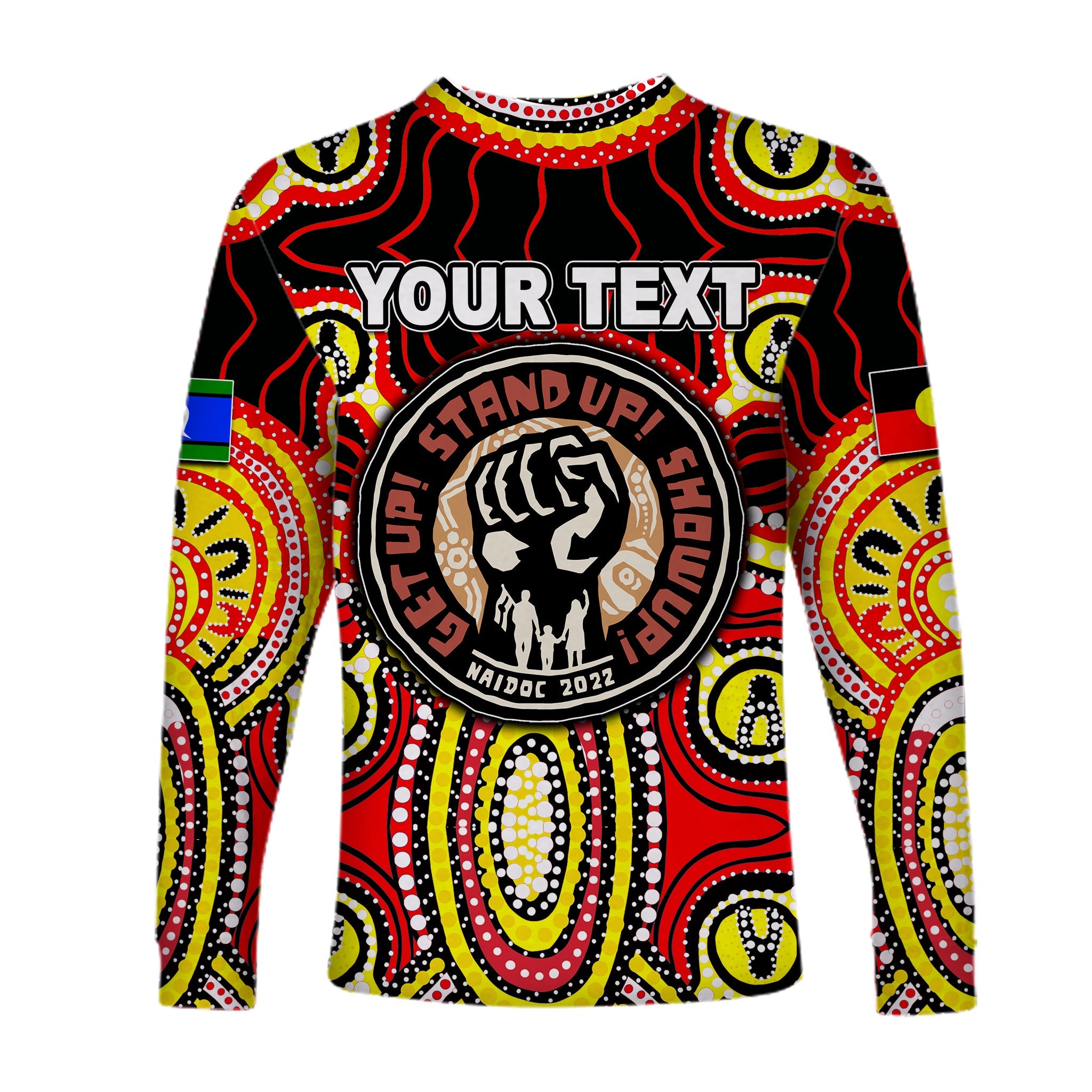 custom-personalisednaidoc-week-2022-long-sleeve-shirts-dot-aboriginal-no-2