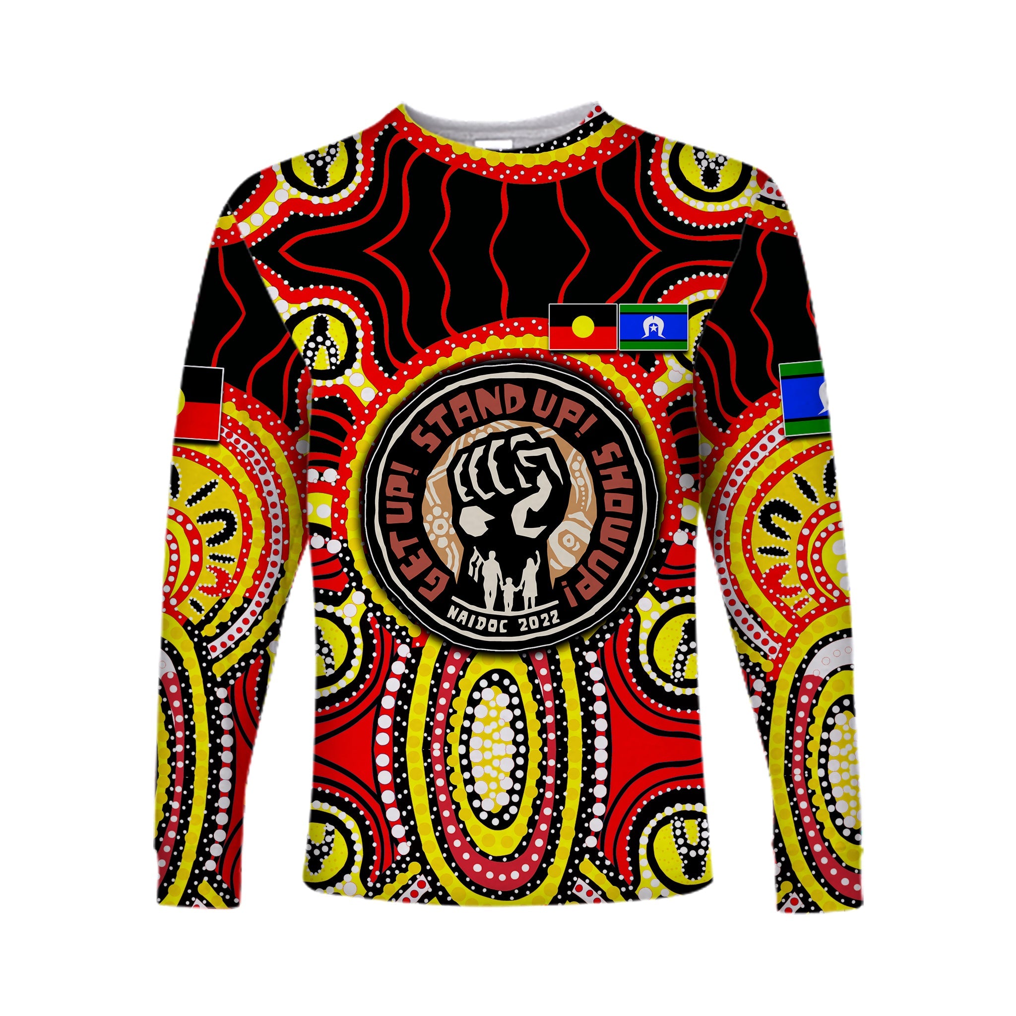 custom-personalisednaidoc-week-2022-long-sleeve-shirts-dot-aboriginal-no-2