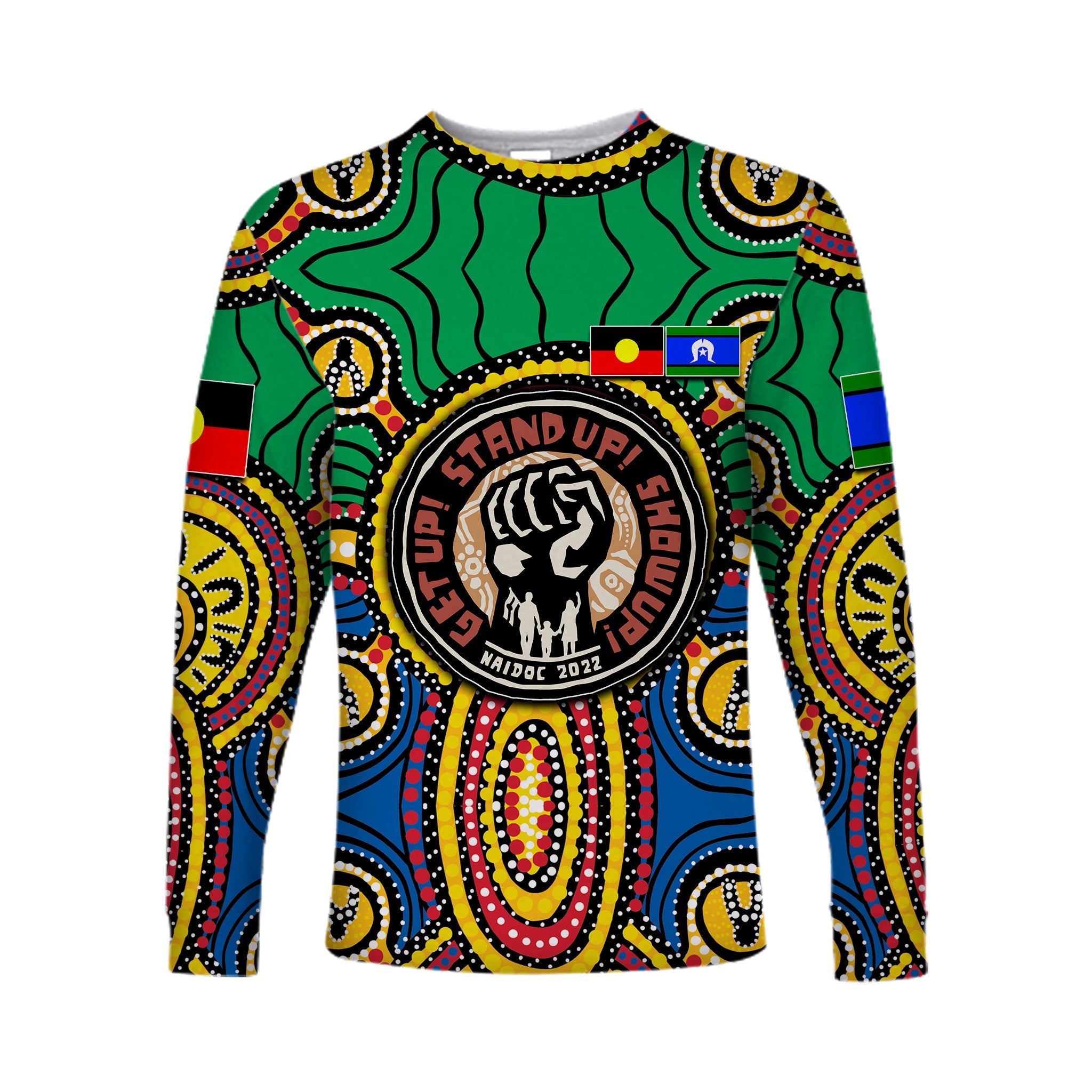 custom-personalisednaidoc-week-2022-long-sleeve-shirts-dot-aboriginal-no-1