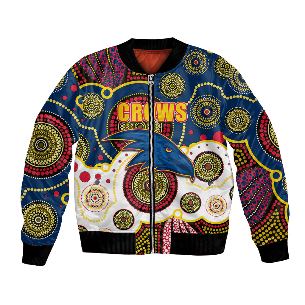 custom-personalised-and-number-crows-afl-bomber-jacket-aboriginal-patterns