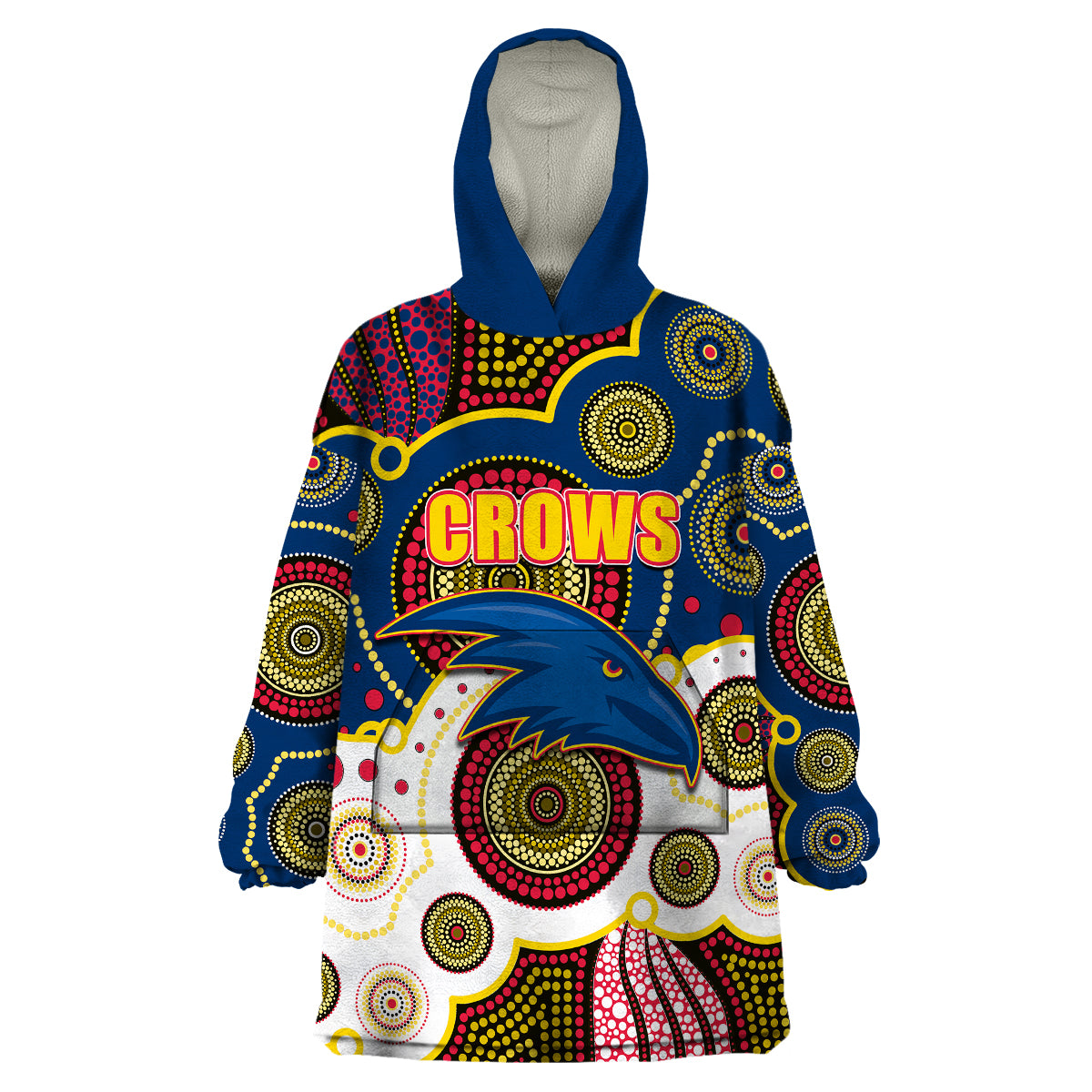 custom-personalised-and-number-crows-afl-wearable-blanket-hoodie-aboriginal-patterns