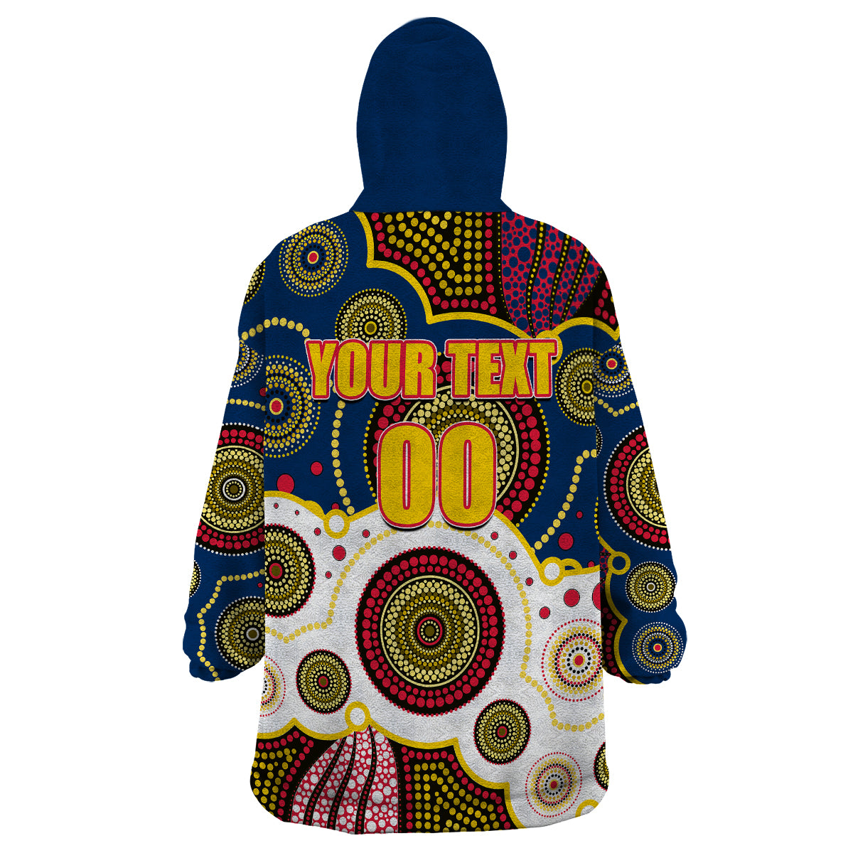 custom-personalised-and-number-crows-afl-wearable-blanket-hoodie-aboriginal-patterns