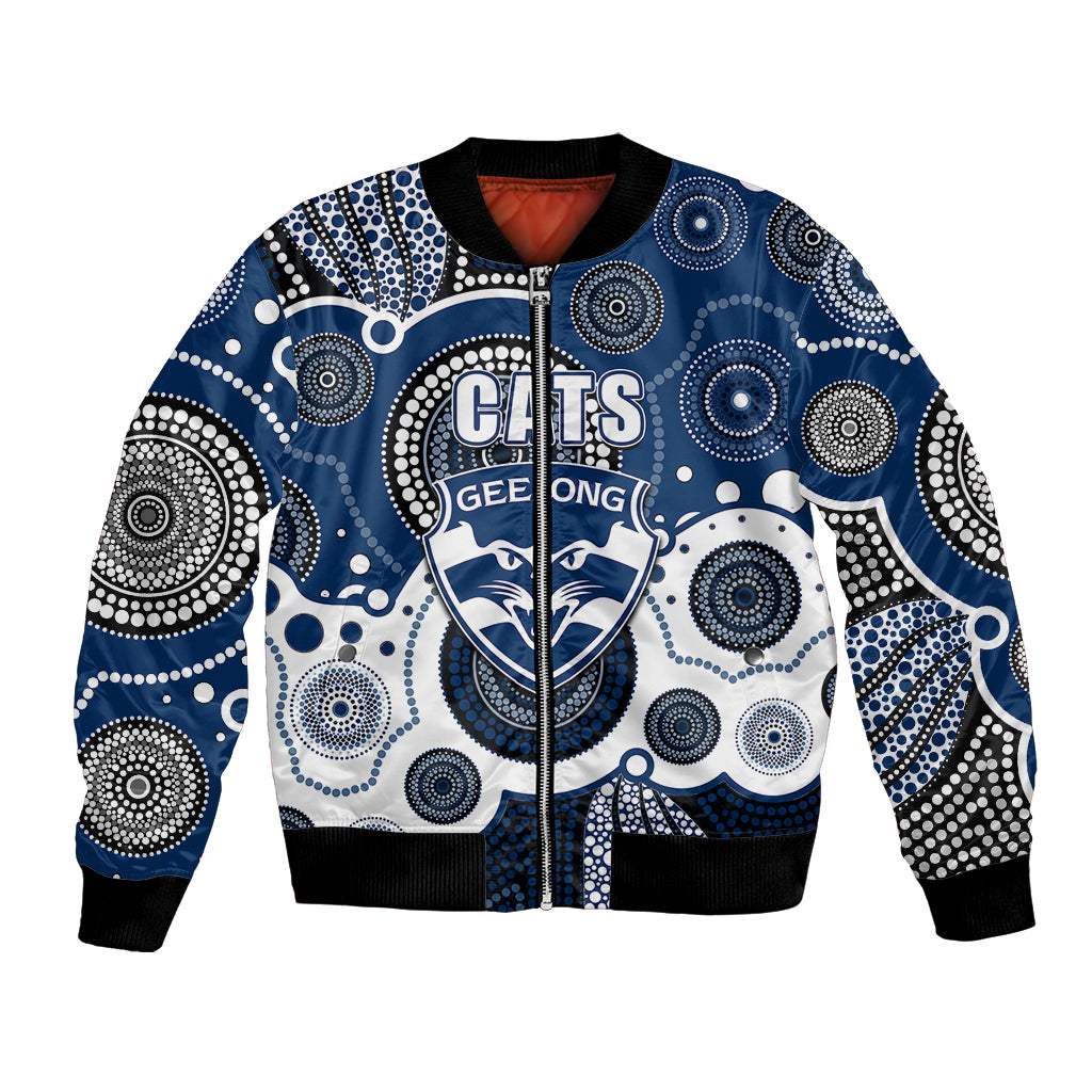 custom-personalised-and-number-cats-afl-bomber-jacket-aboriginal-patterns