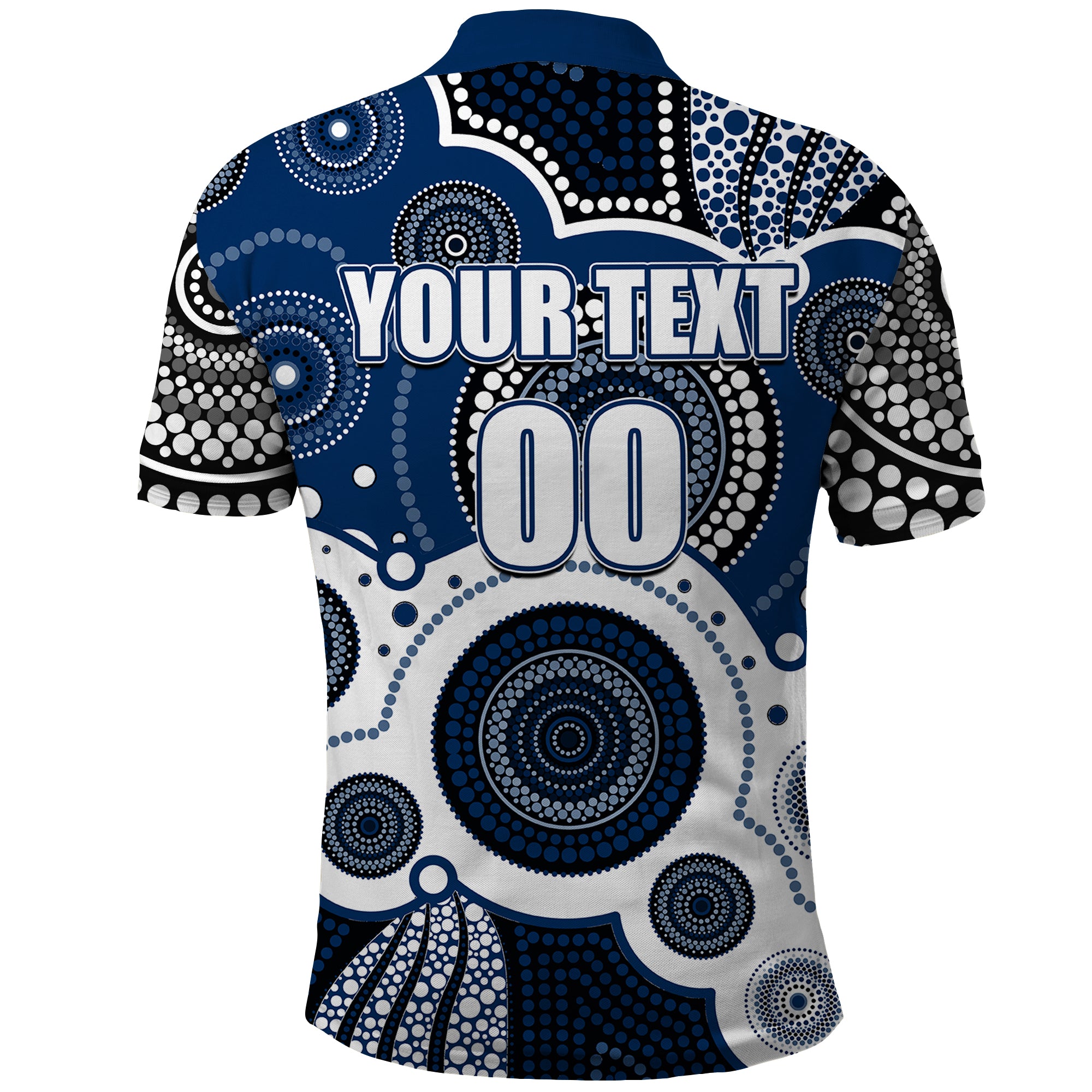 custom-personalised-and-number-cats-afl-polo-shirt-aboriginal-patterns