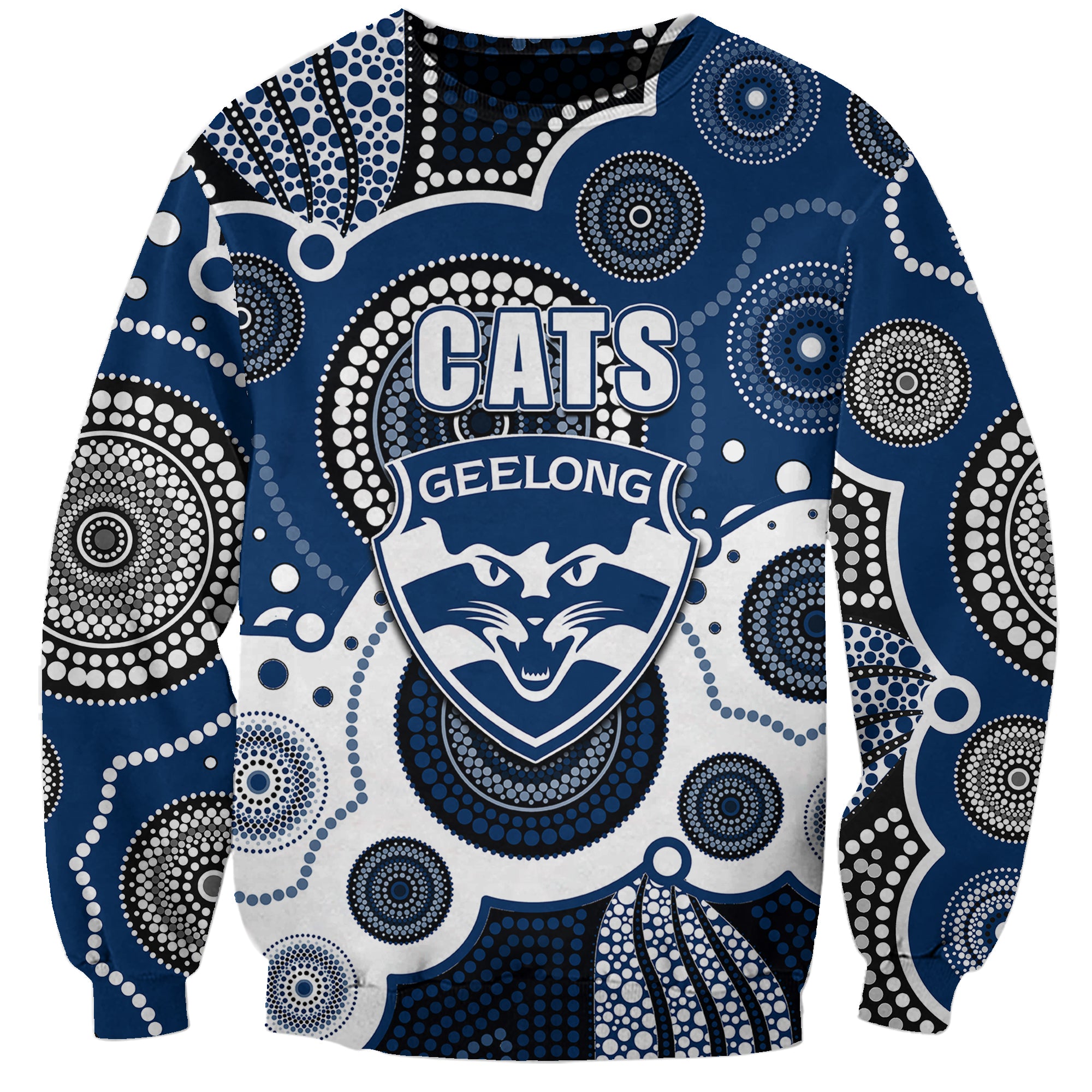 custom-personalised-and-number-cats-afl-sweatshirt-aboriginal-patterns