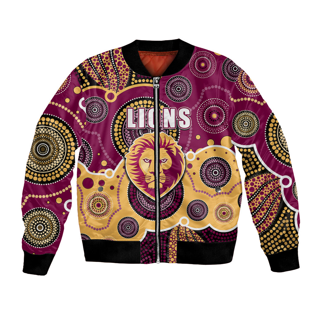 custom-personalised-and-number-lions-afl-bomber-jacket-aboriginal-patterns