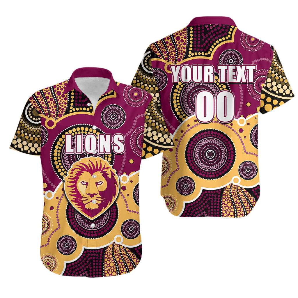 custom-personalised-and-number-lions-afl-hawaiian-shirt-aboriginal-patterns