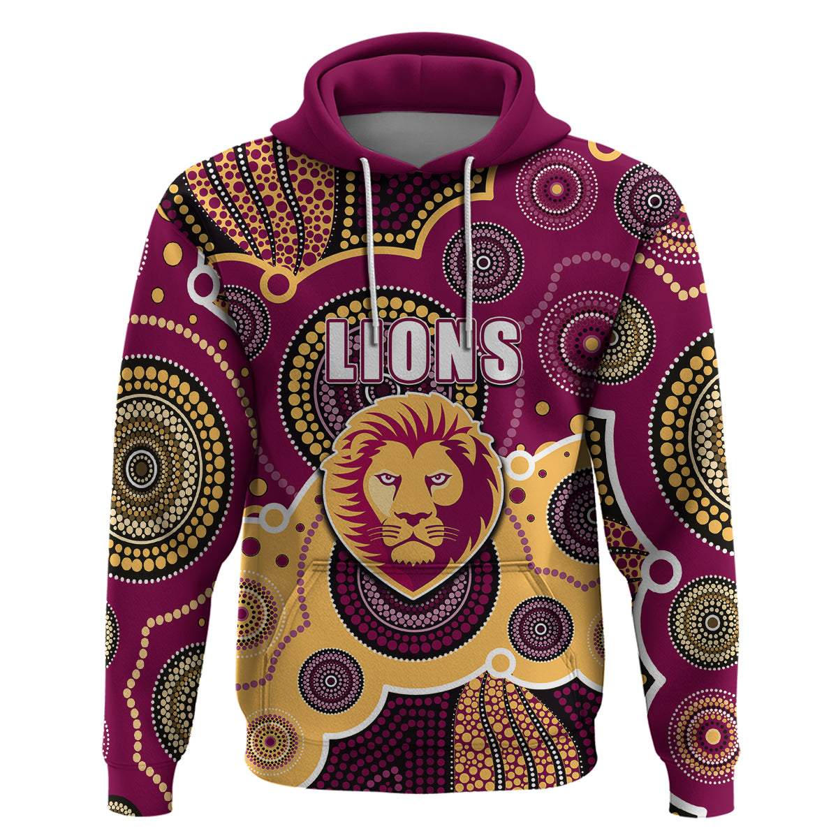 custom-personalised-and-number-lions-afl-hoodie-aboriginal-patterns