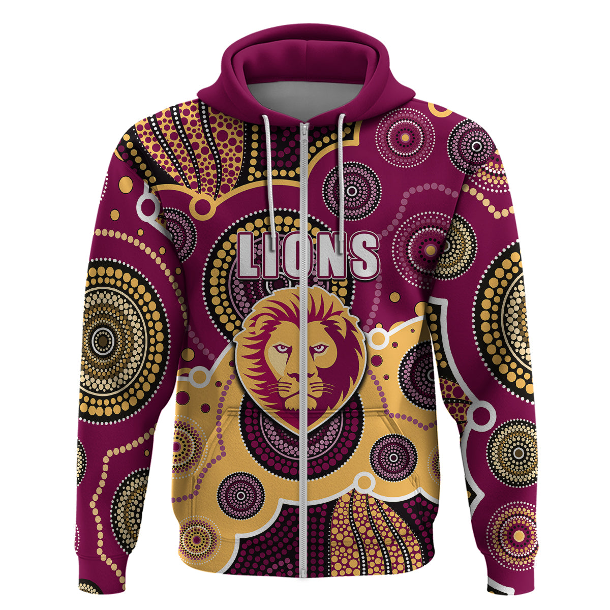 custom-personalised-and-number-lions-afl-hoodie-aboriginal-patterns