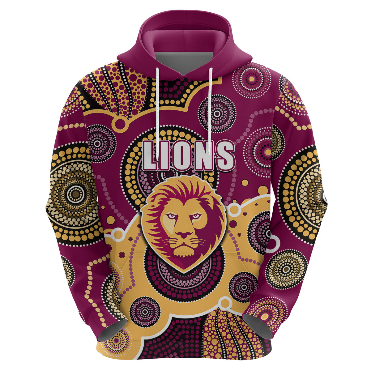 custom-personalised-and-number-lions-afl-hoodie-aboriginal-patterns