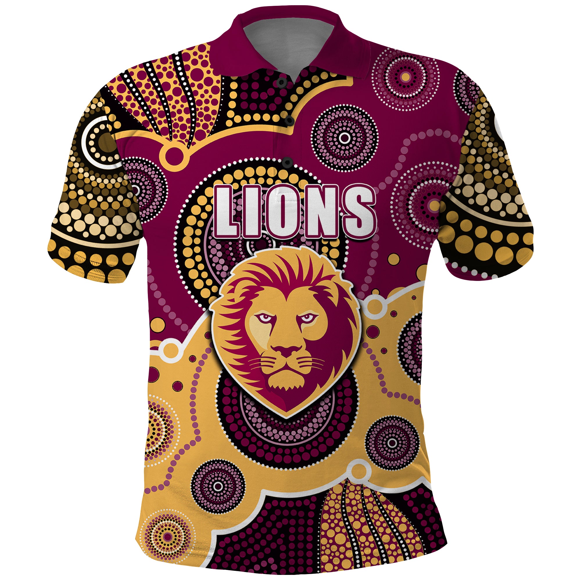 custom-personalised-and-number-lions-afl-polo-shirt-aboriginal-patterns