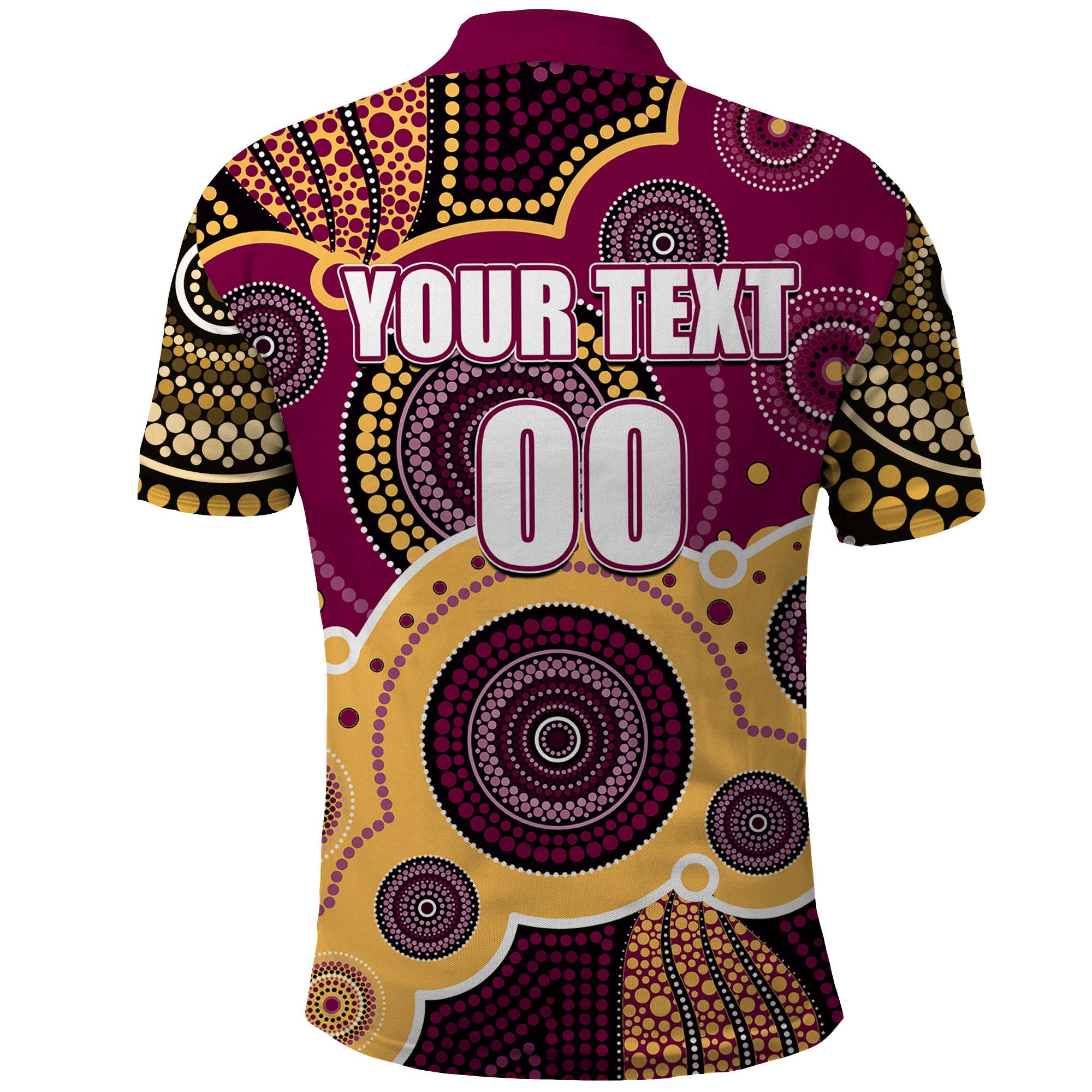 custom-personalised-and-number-lions-afl-polo-shirt-aboriginal-patterns