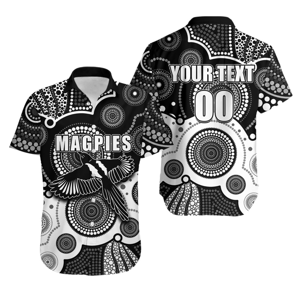 custom-personalised-and-number-magpies-afl-hawaiian-shirt-aboriginal-patterns