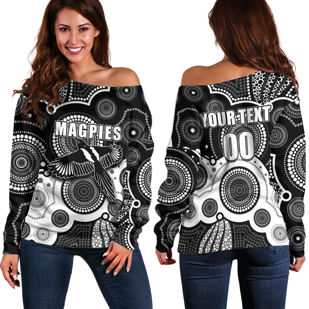 custom-personalised-and-number-magpies-afl-off-shoulder-sweater-aboriginal-patterns